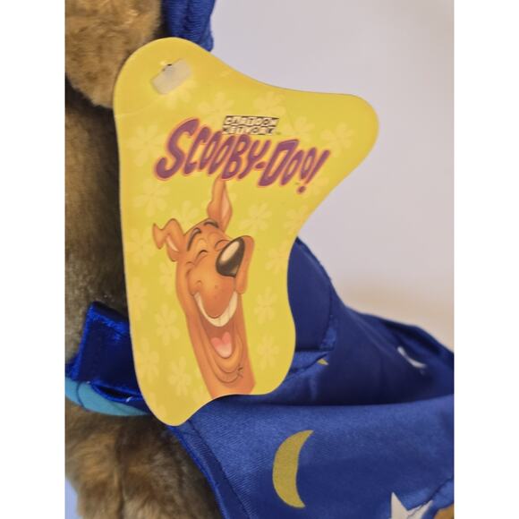 Scooby Doo 16" Vintage Plush 2002 Wizard Hat And Cape Robe Stars Blue - Picture 4 of 8